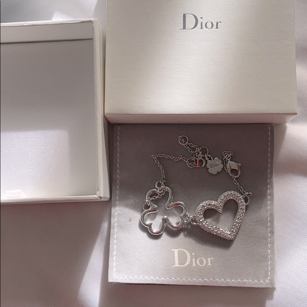 Dior heart and clover bracelet